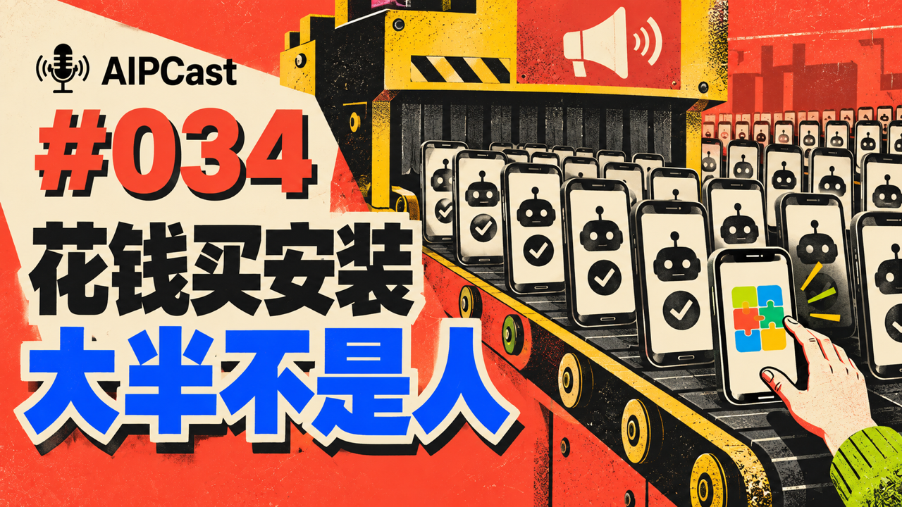 第 034 期节目封面：流水线上的手机正在批量制造虚假安装